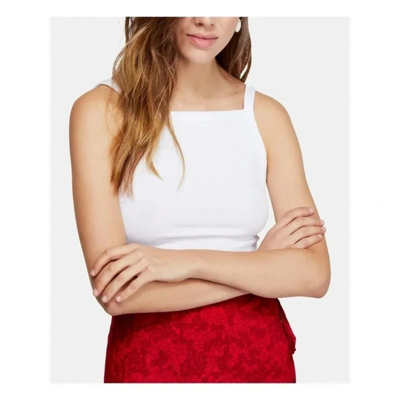 Free People Set Up White Tank Top - Picture 5 of 10